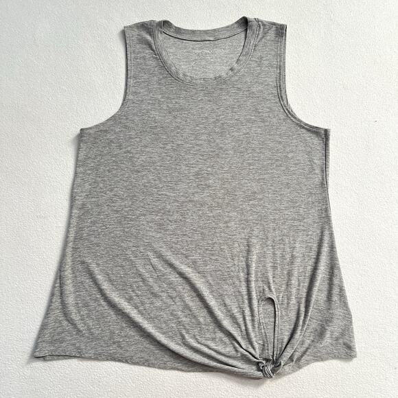 Beyond Yoga Women Gray All For Ties Knotted Muscle Tie Tank Top LWSD4418 XS - Picture 1 of 8
